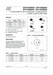 DataSheet STP10NM65N pdf